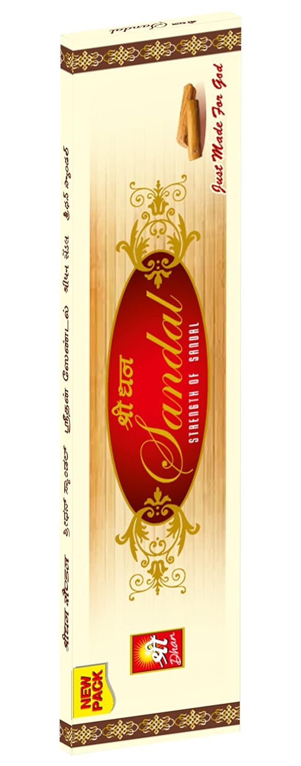 Shreedhan Fragrance Shreedhan SandalChandan Fragrance Incense SticksStick Premium Sandal Agarbatti for PoojaPuja 30gm Per Pack Pack of 3 - Image 1