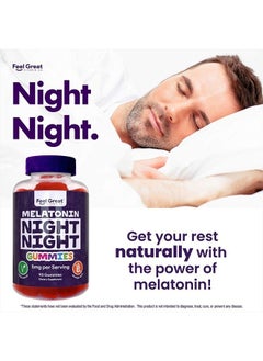 Feel Great 365 Feel Great Adult Melatonin Gummy | Strawberry Flavored Vegan Gummy| Melatonin 5 MG | Sleep Aid for Adults | 45 Day Supply  - Image 5