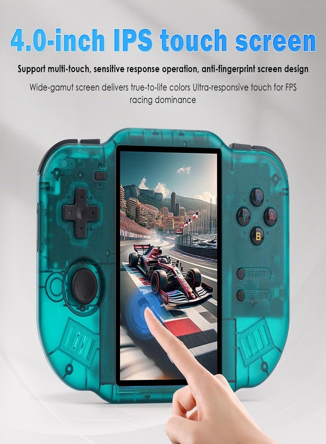 AMPOWN MagicX Zero 40 Retro Handheld Game Console , 3.4 Inch IPS Screen Linux System Sunken Dual Joystick Built-in 64G TF Card Handheld Emulator Support 4.2G WiFi Bluetooth TV Output(Green) - Image 3