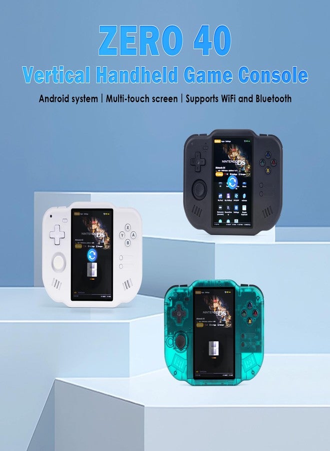 AMPOWN MagicX Zero 40 Retro Handheld Game Console , 3.4 Inch IPS Screen Linux System Sunken Dual Joystick Built-in 64G TF Card Handheld Emulator Support 4.2G WiFi Bluetooth TV Output(Green) - Image 2