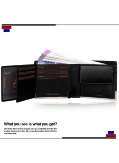 HORNBULL HORNBULL Jackson Leather Wallet for Men | Branded Quality Mens Wallet with RFID Blocking | Wallets Men Genuine Leather | Purse Men Leather Black Nappa  - Image 5