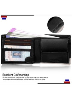HORNBULL HORNBULL Jackson Leather Wallet for Men | Branded Quality Mens Wallet with RFID Blocking | Wallets Men Genuine Leather | Purse Men Leather Black Nappa  - Image 3