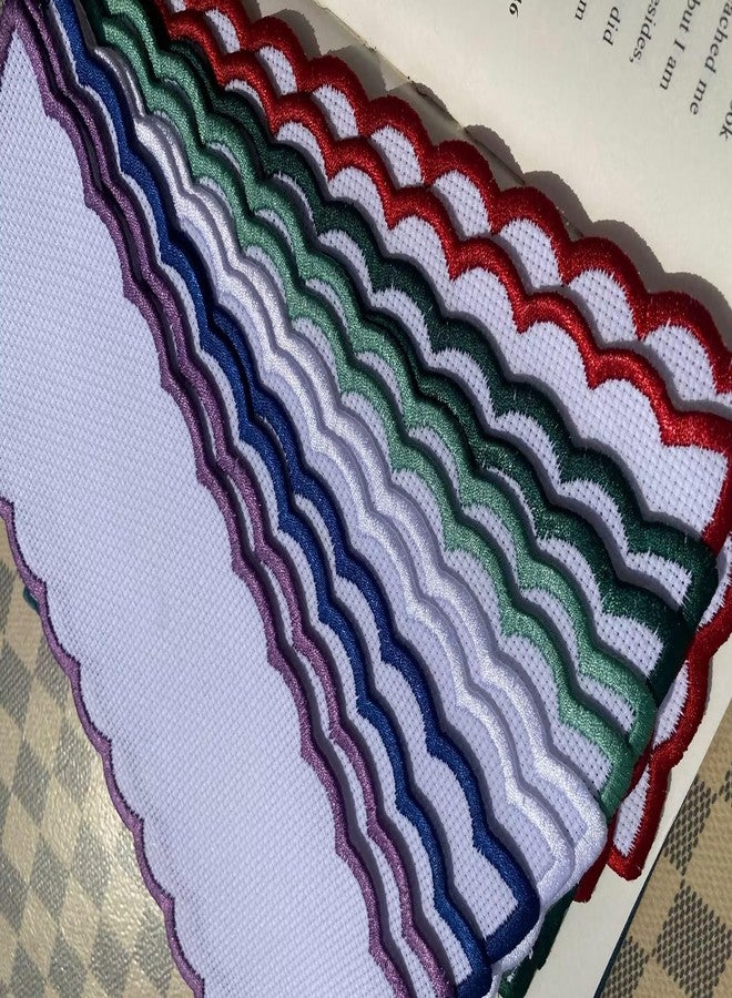 Max Stitch 12pcs 16ct Cotton aida Fabric Holiday Color Edged DIY Bookmarks,Bulk Blank Cross Stitch needlwork Craft Supply Bookmark to Cross Stitch - Image 5