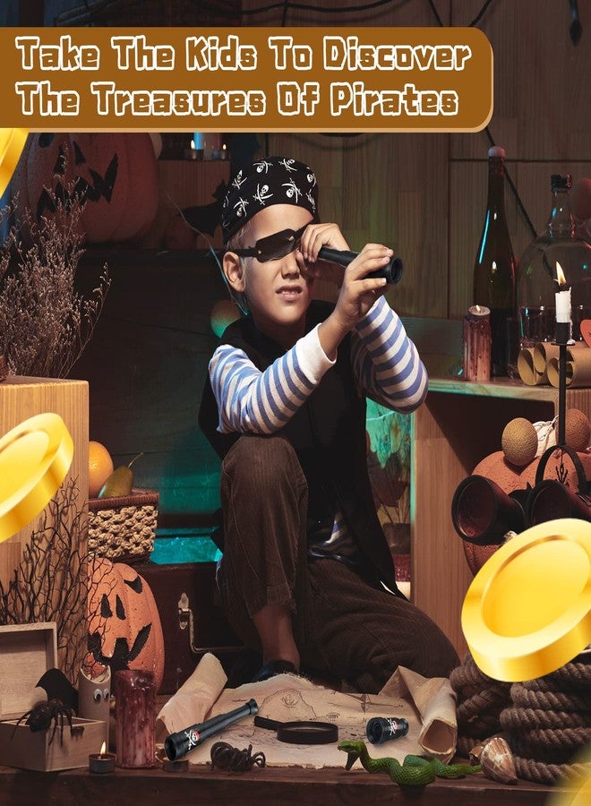 Charniol 20 Pcs Pirate Telescope Bulk for Pirate Party Favors Mini Plastic Monocular Telescope Toddler Spyglass Toy for Treasure Find Pretend Play Birthday Party Supplies - Image 4