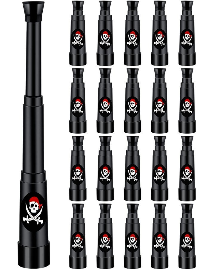 Charniol 20 Pcs Pirate Telescope Bulk for Pirate Party Favors Mini Plastic Monocular Telescope Toddler Spyglass Toy for Treasure Find Pretend Play Birthday Party Supplies - Image 1