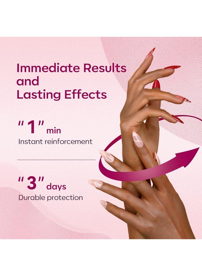 موديل ونز مقوي أظافر موديلونز للأظافر الرقيقة والناعمة، علاج للأظافر التالفة، مقوي للأظافر، عناية فائقة بالأظافر، سريع الجفاف، طبقة أساسية من طلاء الأظافر، 0.5 أونصة، عبوة واحدة - Image 3