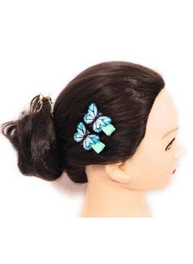 ARYANSH SHOPPE Butterfly black line Hairs Clips,Hair Claw Clips,Acrylic Resin Alligator Hair Clip For Women Hair Accessories (Assorted Color) (Pack of Pair 8) - Image 4