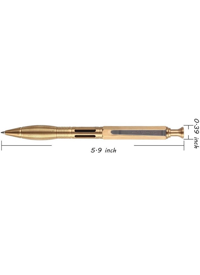 Solid Brass Wide Grip Extra Weight Click Push Retractable Gel Pen Compatible With Pilot G2 Refill Stainless Steel Clip(Prg130Nl) - pzsku/ZCB676B1BEAE7B55D3A90Z/45/_/1731928037/48d3f4e2-a9ae-4a05-9297-7e0e55d56c48