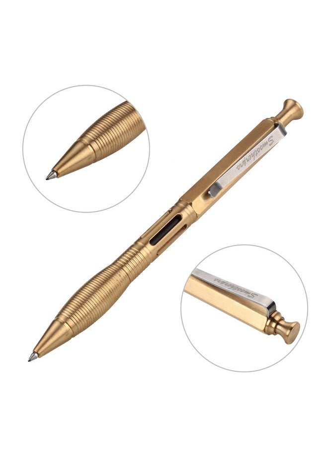 Solid Brass Wide Grip Extra Weight Click Push Retractable Gel Pen Compatible With Pilot G2 Refill Stainless Steel Clip(Prg130Nl) - pzsku/ZCB676B1BEAE7B55D3A90Z/45/_/1731928038/6d507bed-6d5b-470e-93bf-19a9745584e0