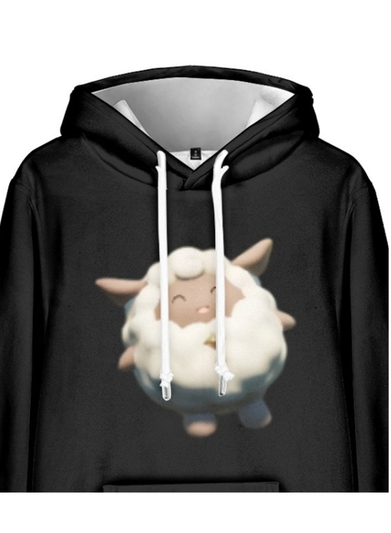 Palworld Phantom Beast Palu Animation Printed Hooded Sweatshirt for Adults and Children - Image 2