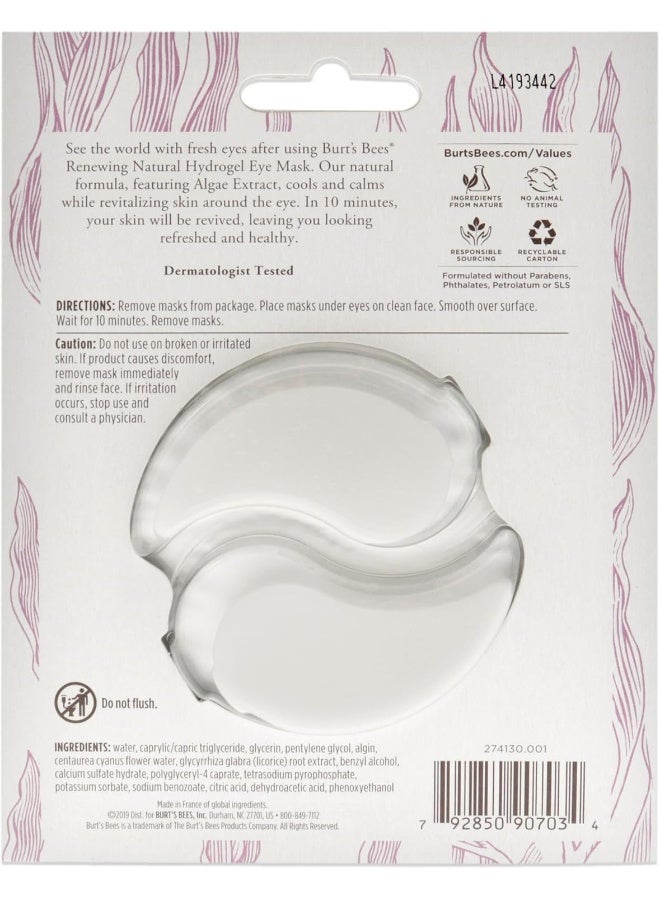 Burt's Bees Renewing Natural Hydrogel Eye Mask For Women 1 Pc - Image 2