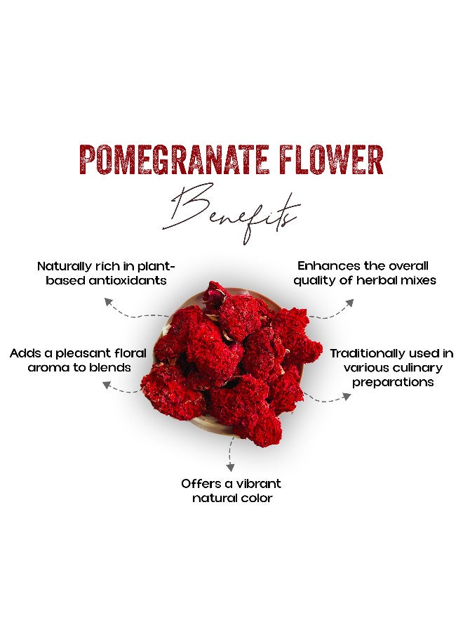 OGOC Dried Pomegranate Flowers Natural Decorative Floral for Potpourri Home Fragrance & DIY Crafts - Image 2