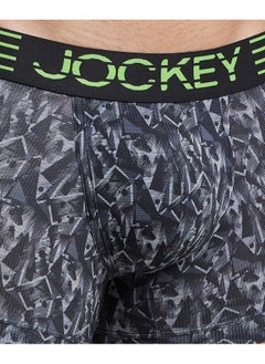 JOCKEY Jockey MM08 Men's Microfiber Mesh Elastane Stretch Printed Trunk with Breathable Mesh and Stay Dry Technology_Black Print_L (Colors & Prints May Vary)  - Image 4