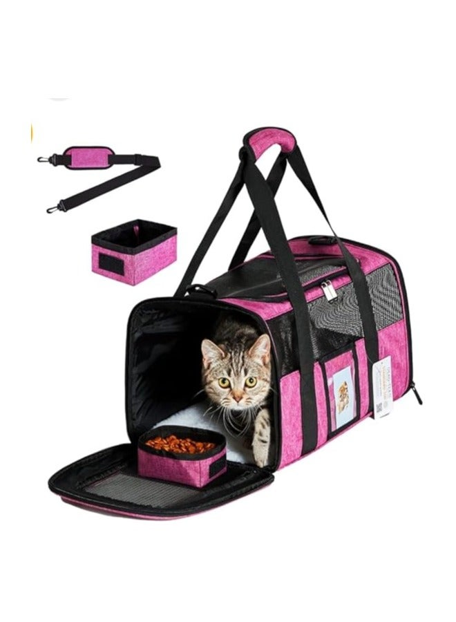 حاملة حيوانات اليفة كبيرة، حاملة كلاب بوزن 20 رطلاً فأكثر، حاملات قطط ناعمة الجوانب للقطط الكبيرة التي يقل وزنها عن 25 رطلاً، قابلة للطي - Image 1