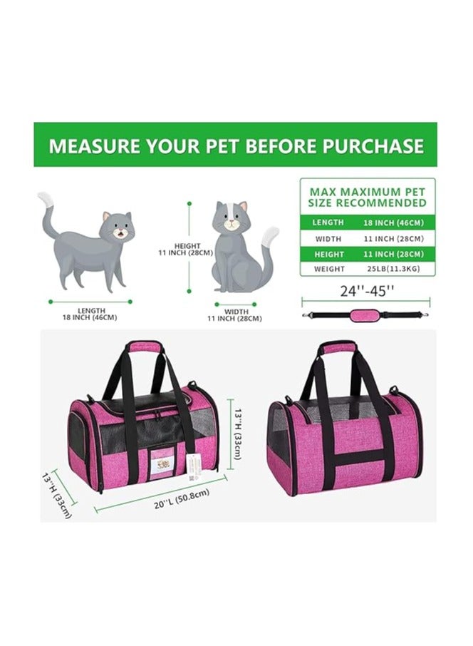 حاملة حيوانات اليفة كبيرة، حاملة كلاب بوزن 20 رطلاً فأكثر، حاملات قطط ناعمة الجوانب للقطط الكبيرة التي يقل وزنها عن 25 رطلاً، قابلة للطي - Image 2