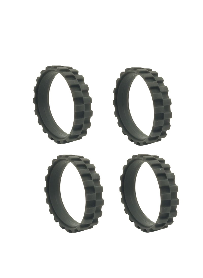 Bumooby Bumooby 4 Pack Replacement Tires Compatible with iRobot RoombaS9S9 j7 500600700800900 e and i Series Models AntiSlip Wheel Tires Replacement Great Adhesion and Easy Assembly 
