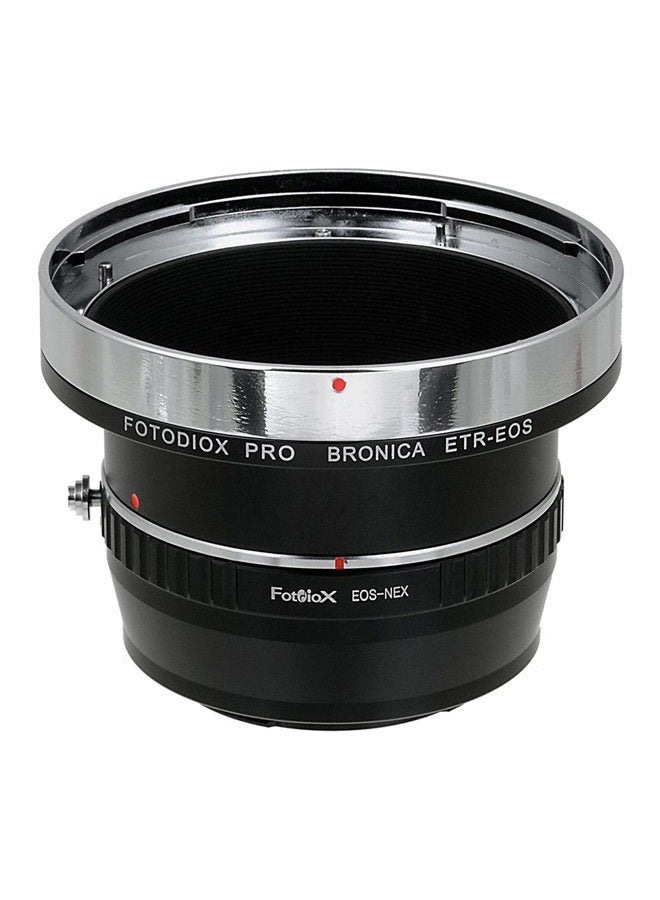 Fotodiox Pro Lens Mount Double Adapter - Bronica ETR Mount SLR Lenses and Canon EOS (EF / EF-S) D/SLR Lenses to Sony Alpha E-Mount Mirrorless Camera Body - Image 1
