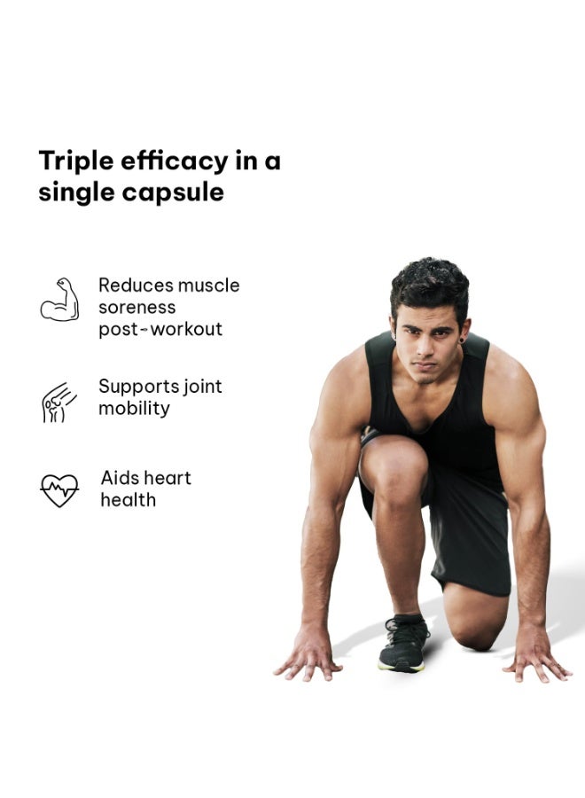 hk vitals 3X Strength Omega-3 Fish Oil Supplement (60 Capsules) | 1150mg Fish Oil, 525mg EPA & 375mg DHA | For Healthy Heart & Joints | Men & Women - Image 3