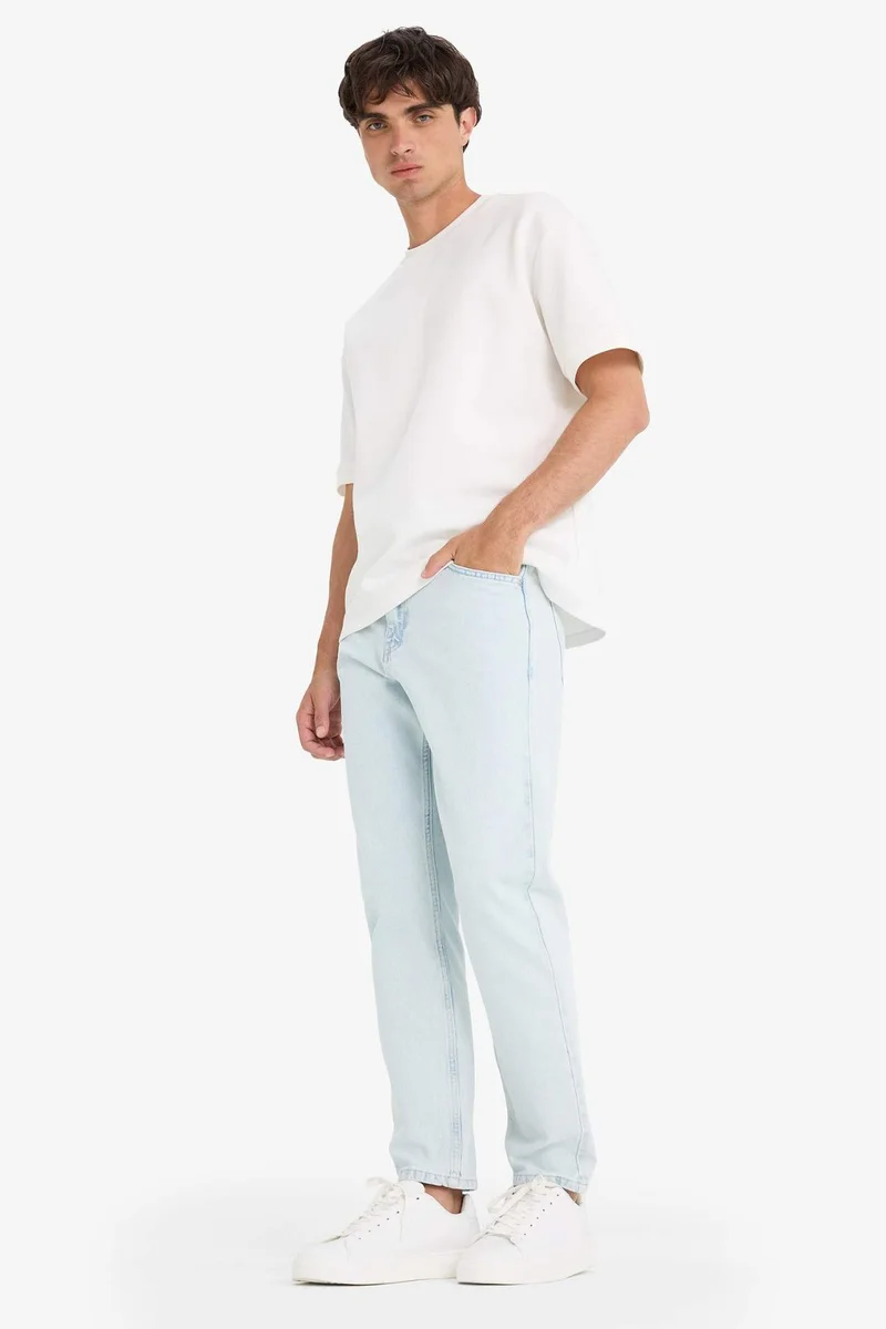 DeFacto Cotton 90's Slim Fit Skinny Leg Washed Jeans