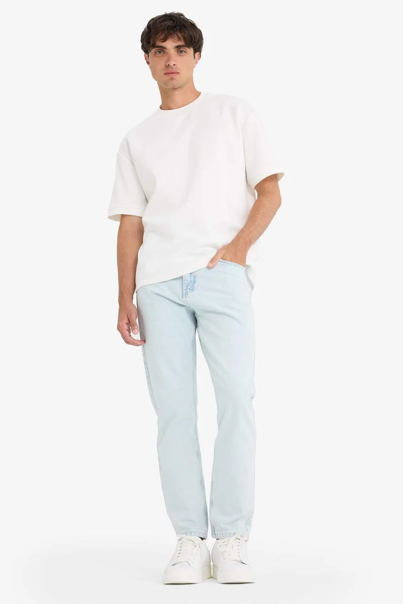 DeFacto Cotton 90's Slim Fit Skinny Leg Washed Jeans