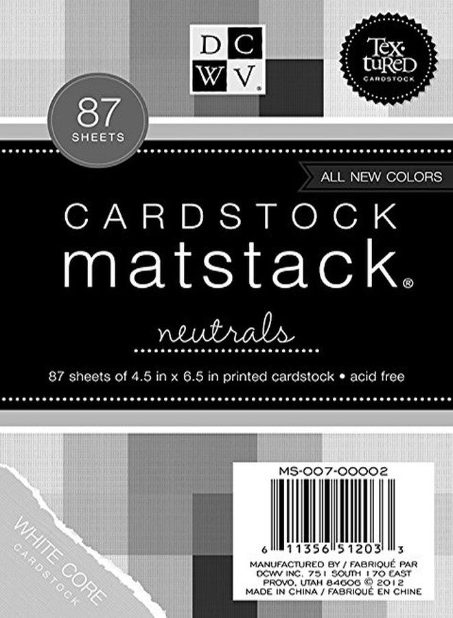 DCWV Cardstock Stack, Match Makers Neutrals, 87 Sheets, 4-1/2 x 6-1/2 inches - Image 3
