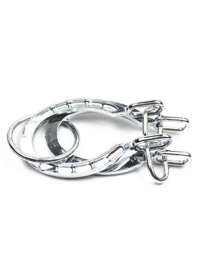 MAGIKON Traditional Brain Teaser, Classical Metal Horseshoe Puzzle (Silver, Normal) - Image 3