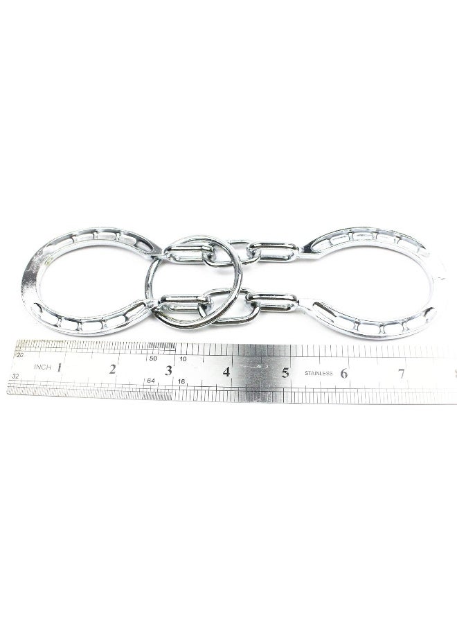 MAGIKON Traditional Brain Teaser, Classical Metal Horseshoe Puzzle (Silver, Normal) - Image 5