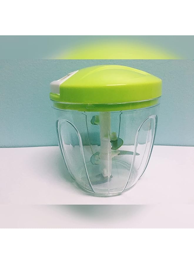 erorex Easy Spin Cutter Multi Functional Manual Food Chopper Manual Meat Grinder Vegetable Chopper Plastic And Stainless - Image 2