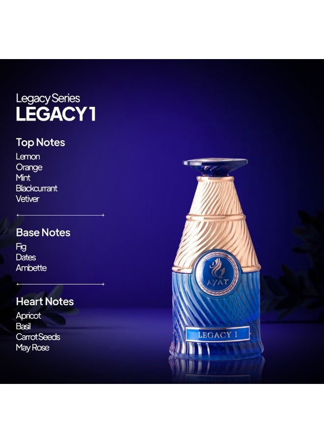 Ayat Perfumes Legacy 1 Eau de Parfum – 100ml – Unisex Fruity Perfume - Image 2