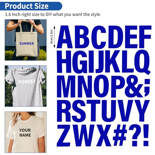 LifeisLuck 30 Sheets 930 Pieces Iron on Letters for Clothes 1.6 Inch Heat Transfer Letters with A-Z Iron on Vinyl Letters in 5 Colors PU Alphabet Adhesive Stickers for DIY Printing Craft Fabric T-Shirt Jersey - Image 3