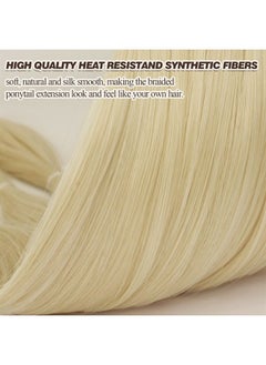 26 Inch Long Braided Ponytail Extension with Hair Tie Straight Wrap Around Hair Extensions Pony Tail DIY Natural Soft Synthetic Hair Piece for Women -Buttery Blonde - pzsku/ZCB6810A439BF7A675F92Z/45/_/1692574522/1273a0f3-432c-4dc3-a2b4-9a58fe9c3728