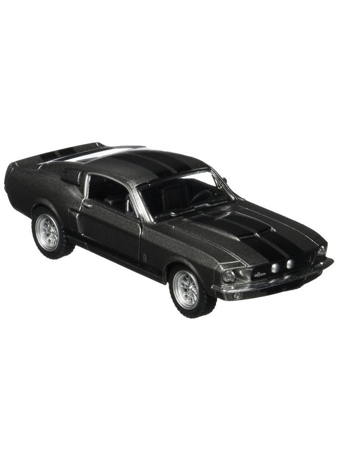 Kinsmart كي إن إس مارت 1967 فورد شيلبي موستانغ جي تي 500 رمادي 1:38 مقياس 5 بوصة نموذج سيارة سباق مصنوعة من الصب مع حركة سحب للخلف - Image 1