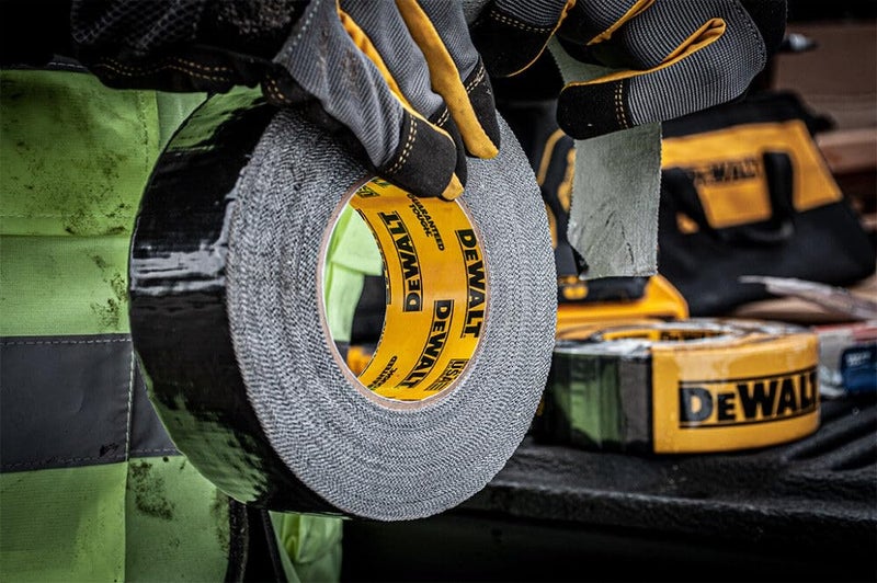 DEWALT Ultra Tough Duct Tape, 1.88 in x 30 yd, Heavy Duty, Ultra Strong, Aggressive Adhesive, All-Weather, Single Roll, Black - Image 4