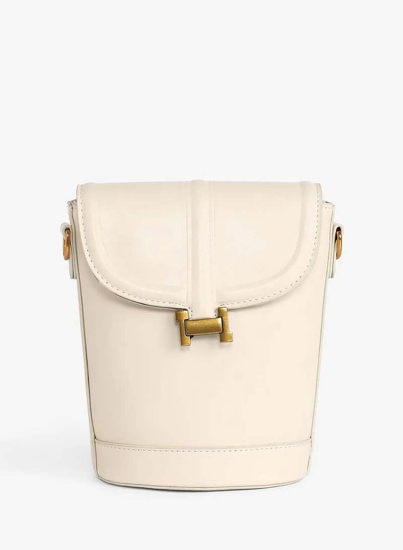 Haute Sauce  The Monogram Sling Bag - Ivory White for Women | Best Price UAE