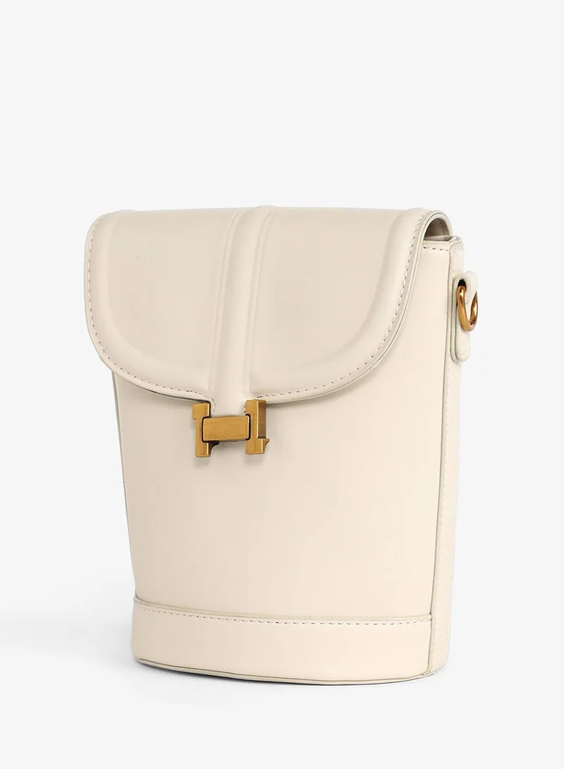 Haute Sauce  The Monogram Sling Bag - Ivory White for Women | Best Price UAE