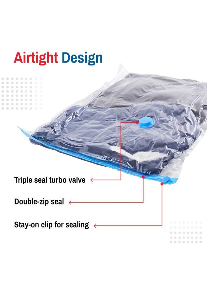 Spacesaver Premium Vacuum Storage Bags, Lifetime Replacement, Works with Any Vacuum Cleaner, 80% More Storage Space! Free Hand-Pump for Travel! - Image 5