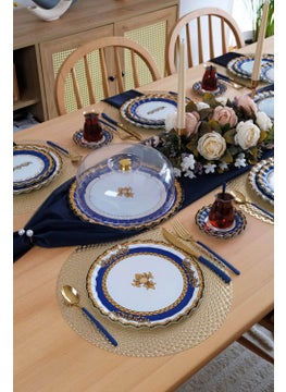 Glore Elegance Glass Serving Plate Set for 6 People  - Image 2
