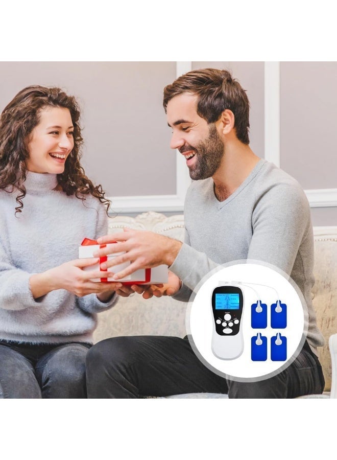 Blueidea TENS Machine – Muscle Stimulator for Body Relaxation, Electric Pulse Massager EMS Unit with 8 Modes & 4 Pads - Image 4