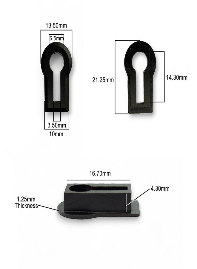 Moksh Plus Brass Fancy Key Hole Cover Medium for Small Lock (Pack of 6 Pcs.) (Z-Black) - Image 2