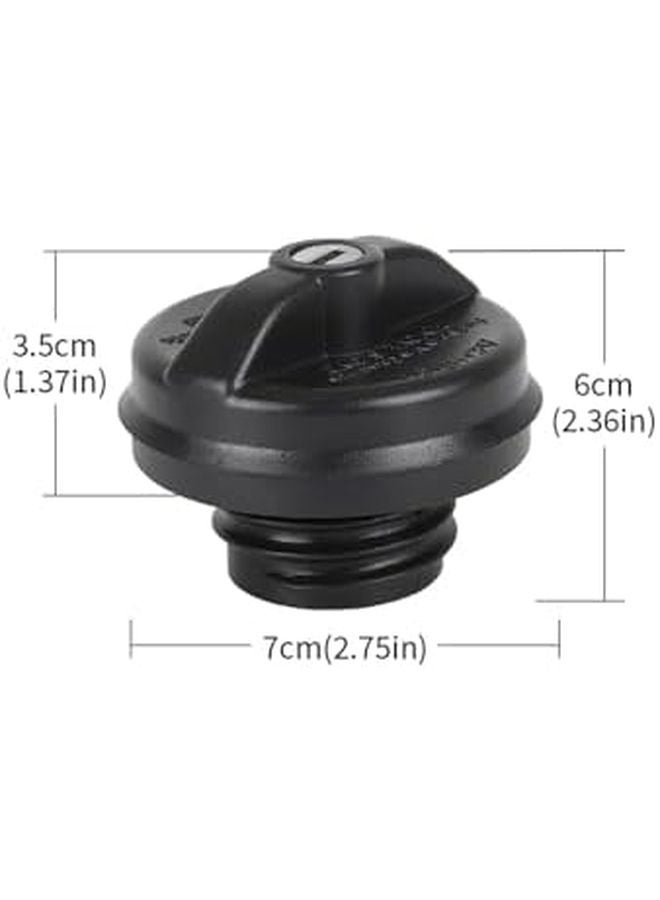 Auto Locking Gas Fuel Tank Cap With 2 Keys Compatible For Ford F150 F250 F350 F450 E450 Anti Theft Lock Cover 1 Set - Image 4