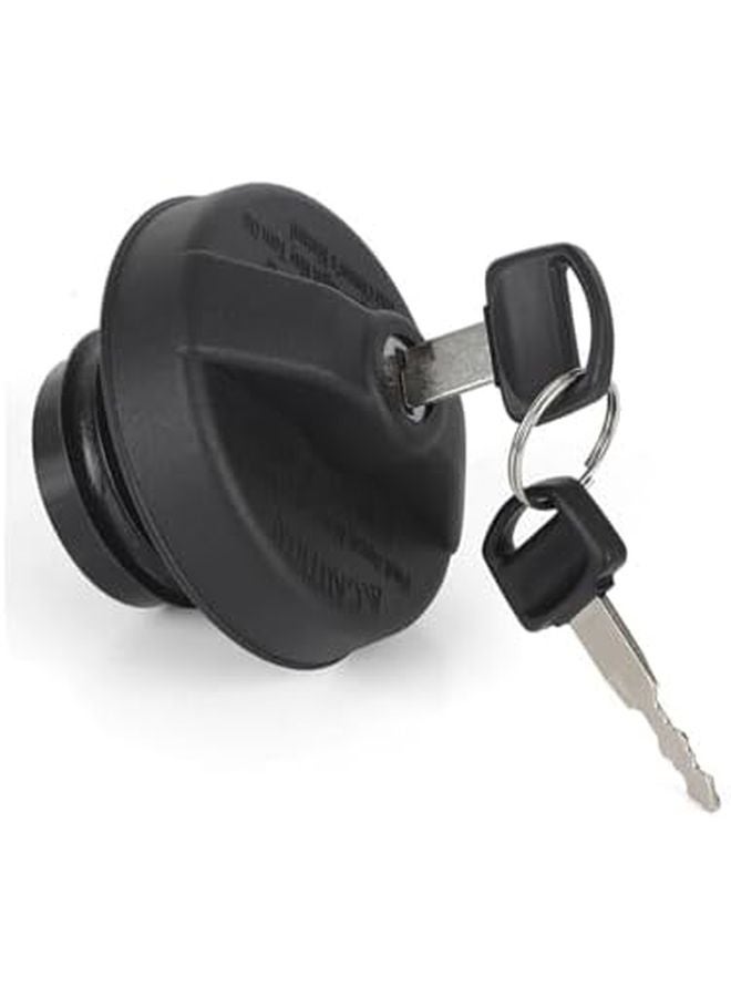 Auto Locking Gas Fuel Tank Cap With 2 Keys Compatible For Ford F150 F250 F350 F450 E450 Anti Theft Lock Cover 1 Set - Image 2