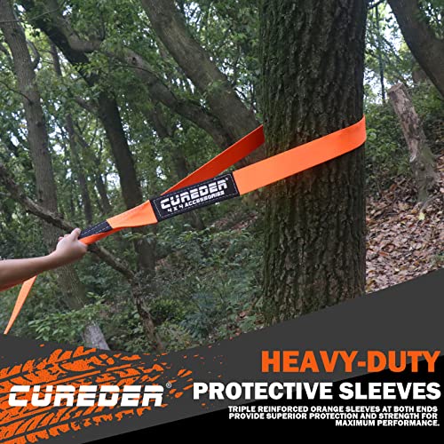 Cureder Tow Strap - 3'' x 30ft Recovery Strap,Lab Tested 35,121 lb Break Strength Snatch Strap, Suitable for Emergency Off-Road Vehicles and Trucks, Get Your Vehicle Out of Any Situation - Image 5
