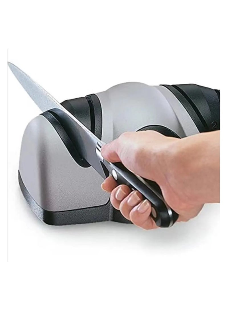 Mi techo Kitchen professional electrical sharpening machine electric, 2 Levels for Knife Sharpeners for Quick Sharpening and Polishing for Sharpening Straight Knives - Image 1