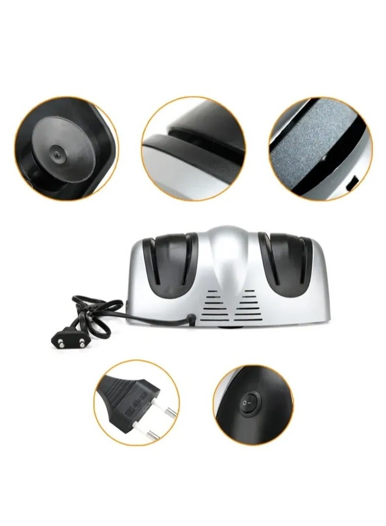 Mi techo Kitchen professional electrical sharpening machine electric, 2 Levels for Knife Sharpeners for Quick Sharpening and Polishing for Sharpening Straight Knives - Image 2