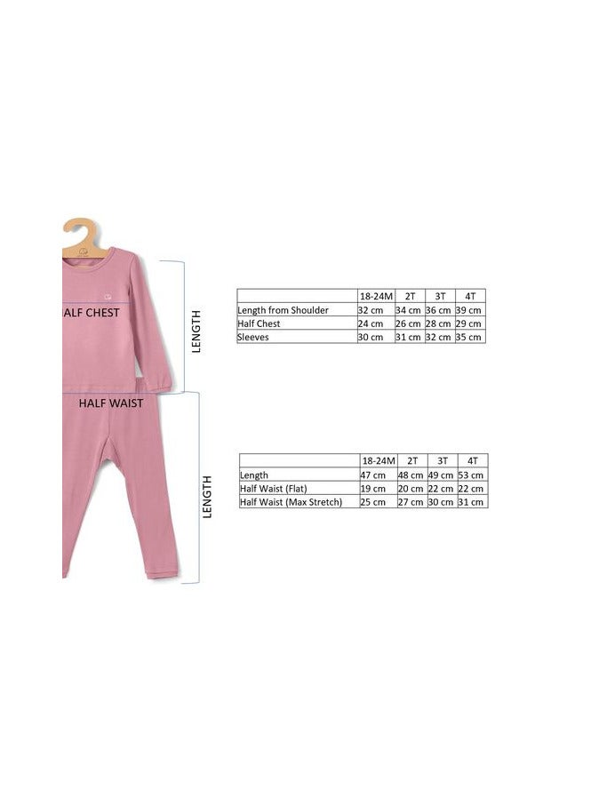 Anvi Baby Bamboo Spandex Pajama 4T- Lilac  - Image 4