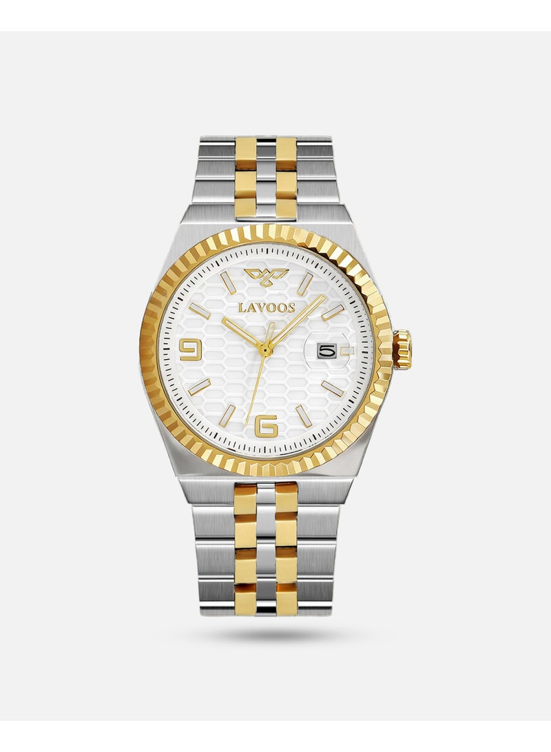 Prestige Men's Watch, Steel, Gold and Silver - Image 2