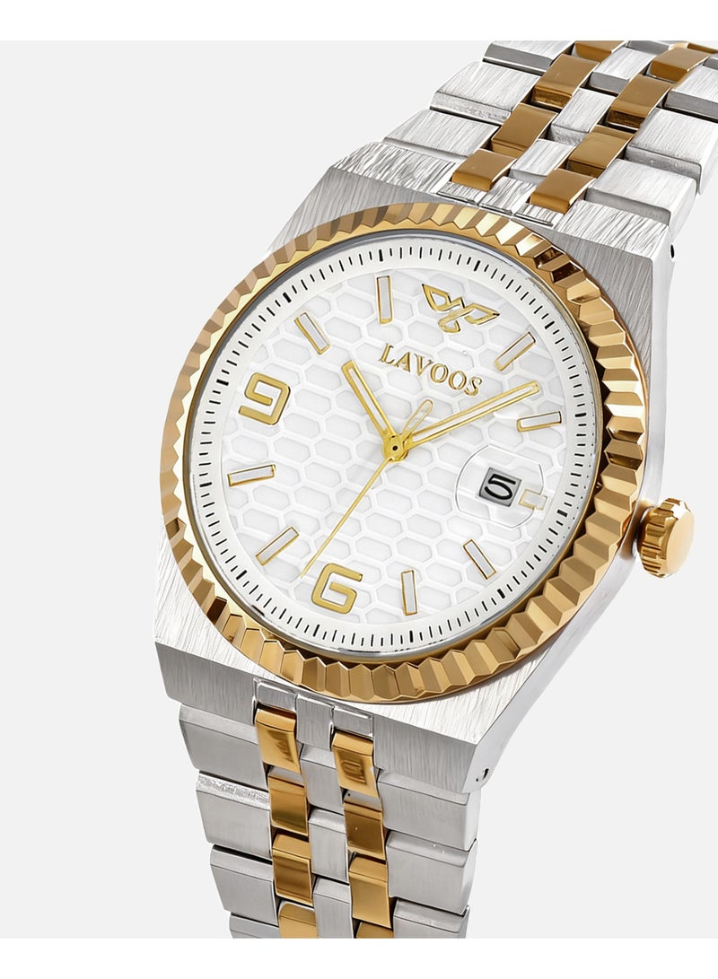 Prestige Men's Watch, Steel, Gold and Silver - Image 1
