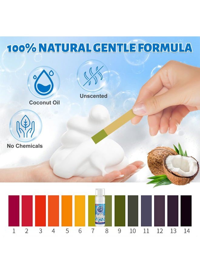 Jevvu Shoe Cleaner, 6.76fl.oz Sneaker Cleaner Foam for Removing Stains and Dirt, Shoe Cleaning Kit for White Shoes, White, 6.76Fl Oz - Image 3