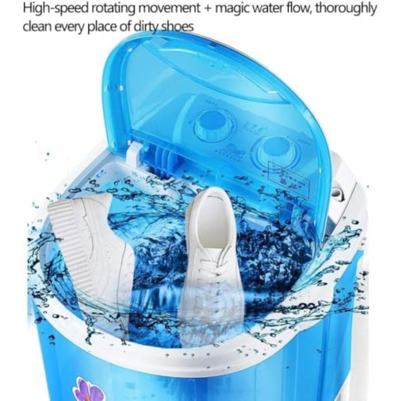 Mini Shoe Washing Machine, 4.8 kg Capacity, 2-in-1 for Clothes and Shoes, Bionic Wave Wheel -DX2041 - Image 3