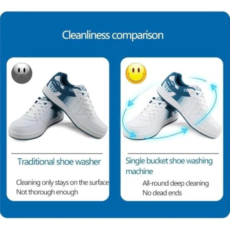Mini Shoe Washing Machine, 4.8 kg Capacity, 2-in-1 for Clothes and Shoes, Bionic Wave Wheel -DX2041 - Image 4